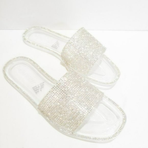 Olivia Miller Barleycove Rhinestone Sandals-8 - Picture 2 of 3